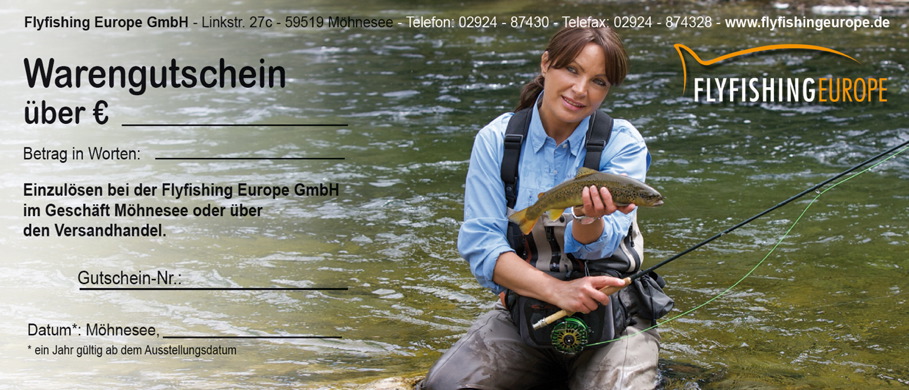 Geschenk-Gutscheine bei Flyfishing Europe