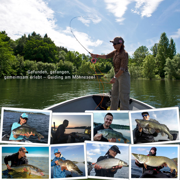 Flyfishing Europe Guiding mit Boot am Möhnesee