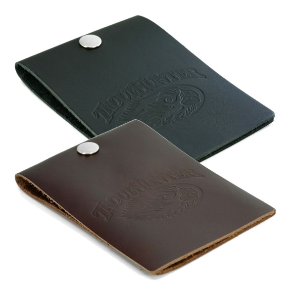 TroutHunter Leader Wallet Vorfachetui black und dark brown