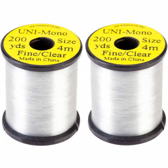 Uni Mono Bindegarn 200yds. Fine/clear  zum Fliegenfischen bei Flyfishing Europe