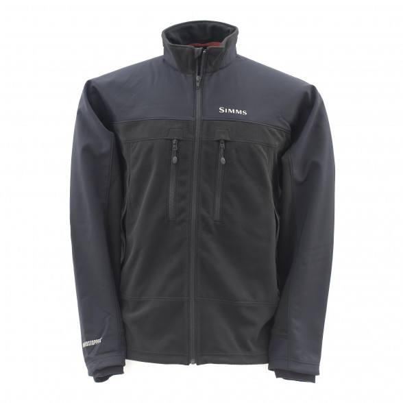 Simms Gore-Tex Headwaters Windstopper Jacke schwarz zum Fliegenfischen bei Flyfishing Europe