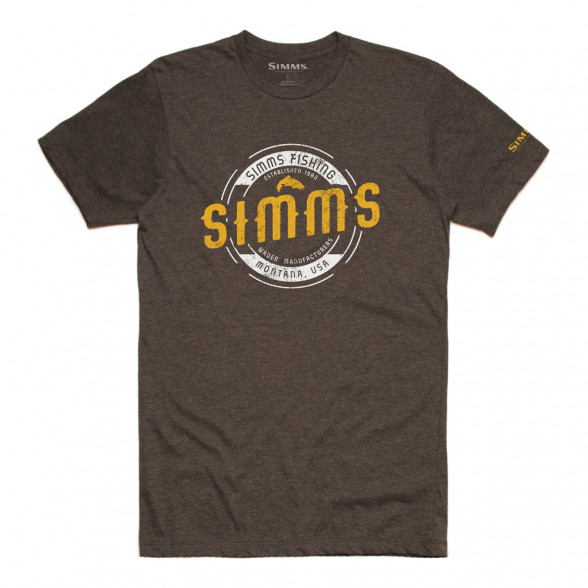 Simms Wader MT T-Shirt brown heather