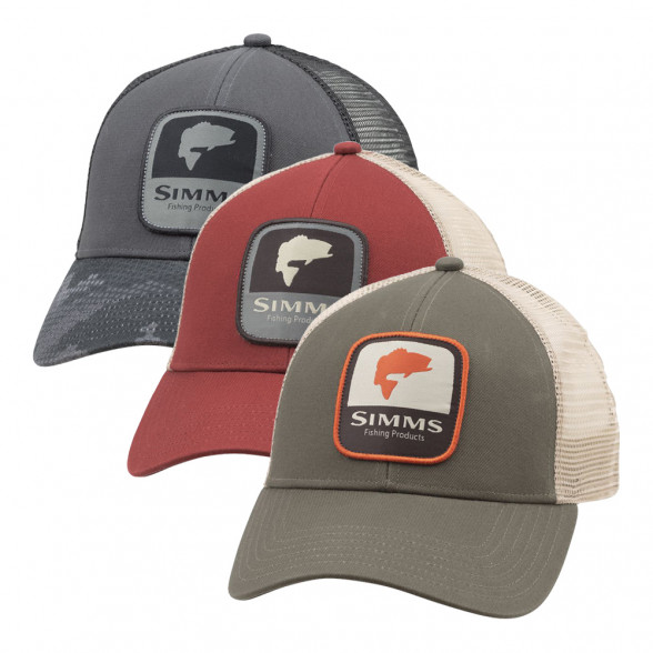 Simms Bass Patch Trucker Cap Kappe
