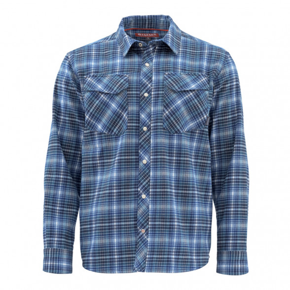 Simms Gallatin Flannel Shirt raven plaid