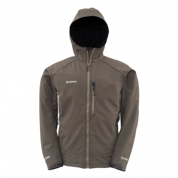 Simms Windstopper Softshell Hoody black/olive zum Fliegenfischen bei Flyfishing Europe