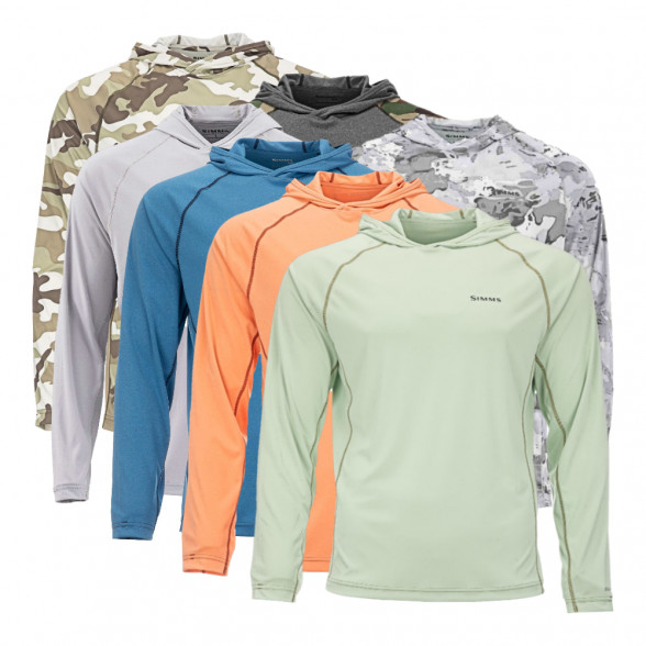 Simms Solarflex Hoody Kapuzenshirt Solid und Print