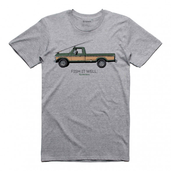 Simms Fish It Well 250 T-Shirt grey heather