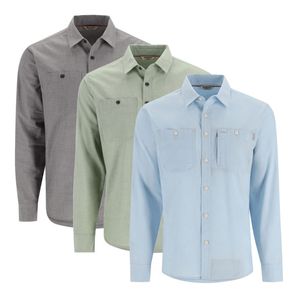 Simms Cutbank Chambray Shirt Langarmhemd