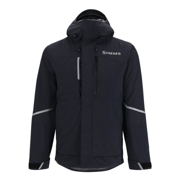 Simms Challenger Insulated Jacket black gefuetterte Regenjacke