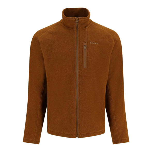 Simms Rivershed Full Zip Sweaterjacke cobia heather