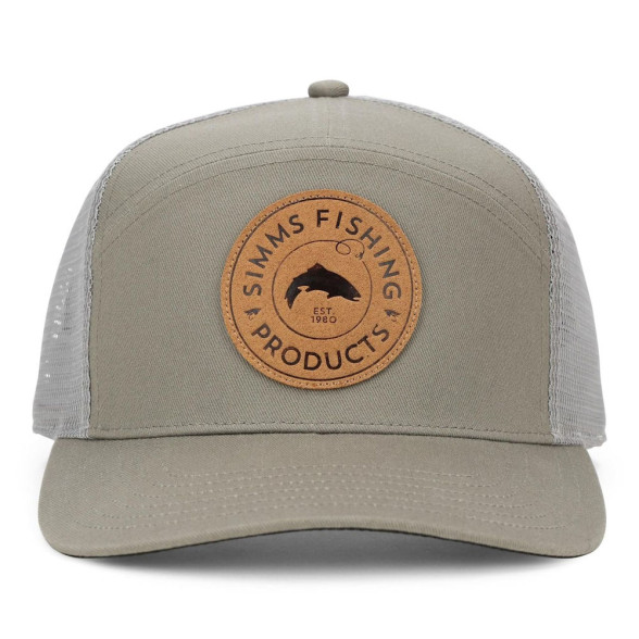 Simms 7-Panel Trucker Cap Kappe bay leaf