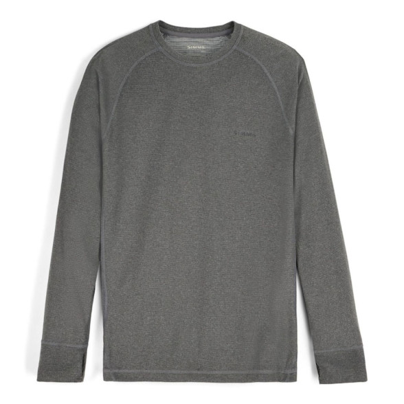 Simms Strata 160 Crew dark grey heather Rundkragenshirt