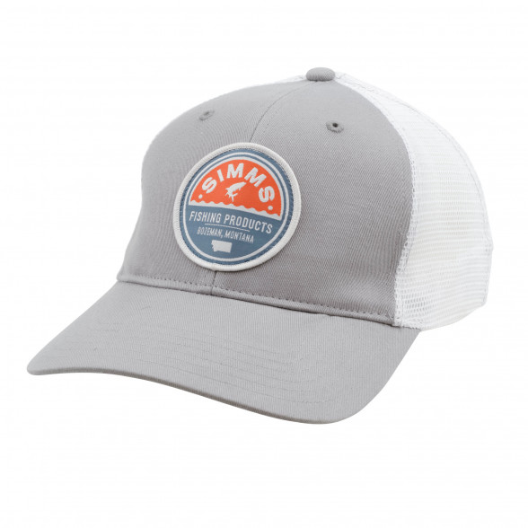 Simms Kappe Patch Trucker Cap boulder für Fliegenfischer bei Flyfishing Europe