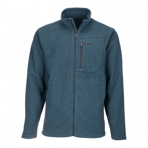 Simms Rivershed Full Zip Sweater dark moon