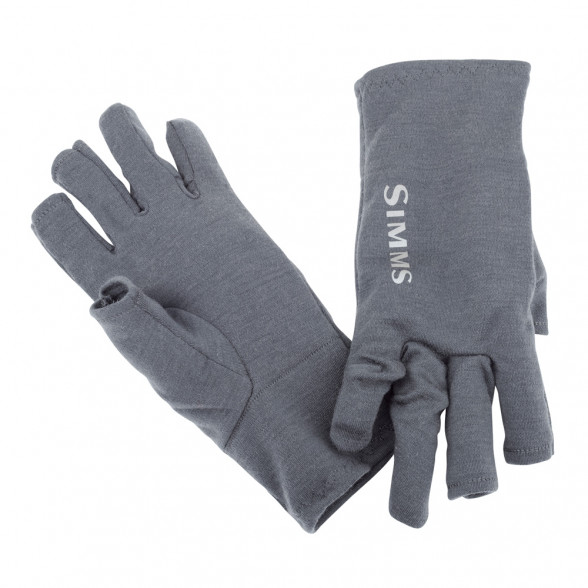 Simms Ultra Wool Core 3 Finger Liner Glove Handschuhe carbon