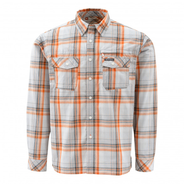 Simms Hemd Kenai LS Shirt Grey Plaid