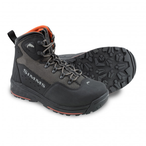 Simms Headwaters Watschuh Gunmetal Vibram-Sohle