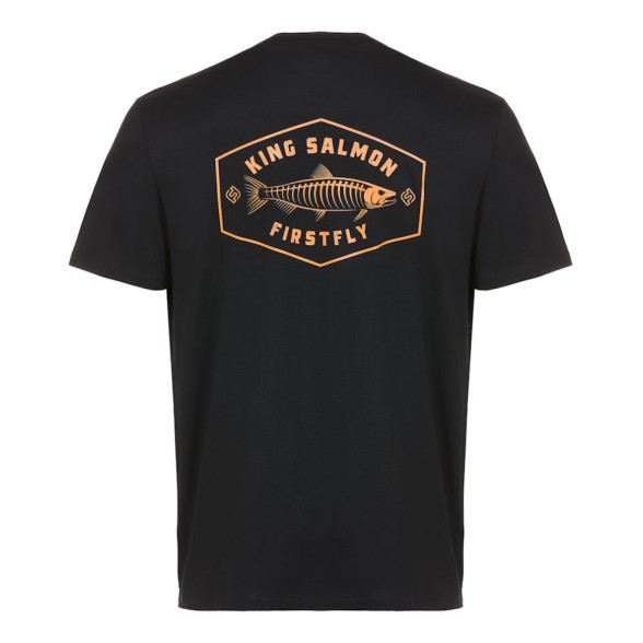 Firstfly King Salmon Icon T-Shirt black Rueckseite