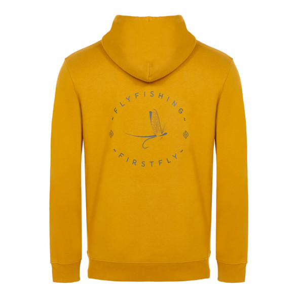Firstfly Dry Fly Hoody curcuma Kapuzenpullover Rueckseite