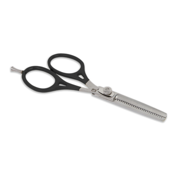 Loon Ergo Prime Tapering Shears black mit entfernbarem Praezisionsdorn - Konturen- und Ausduennschere 