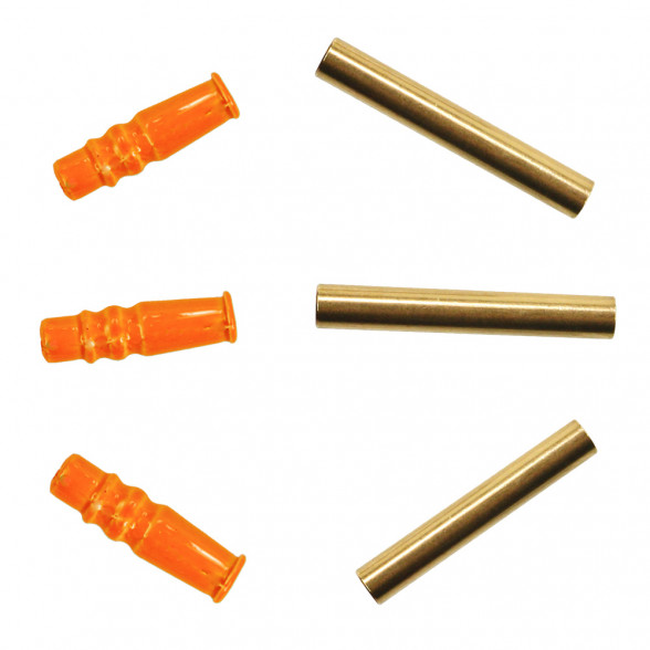 Tungsten Tuben gold und fluo orange