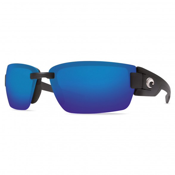 Costa Rockport black blue mirror Polbrille