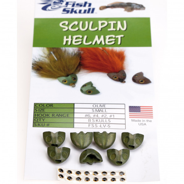 Sculpin Helmets zum Fliegenbinden unter Fliegenbindematerial bei Flyfishing Europe