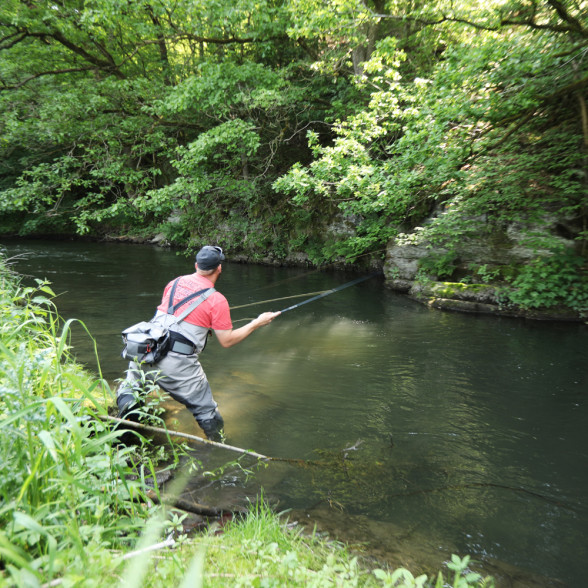 Nymphenkurs Fliegenfischen Nymphen lernen Lenne NRW