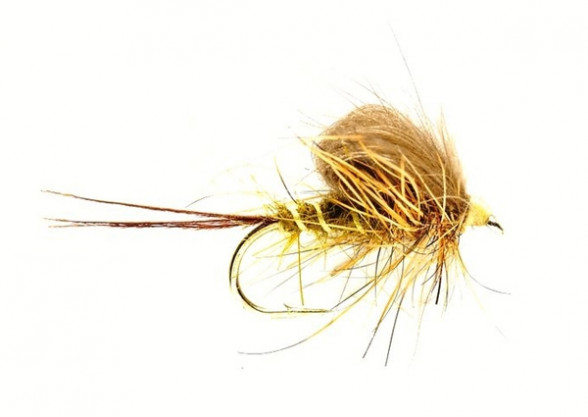 Taffs CdC Emerger dark olive Loop Wing Emerger