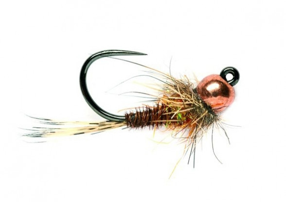Barbless Tungsten Pheasant Tail Hot Spot Jig Nymphe