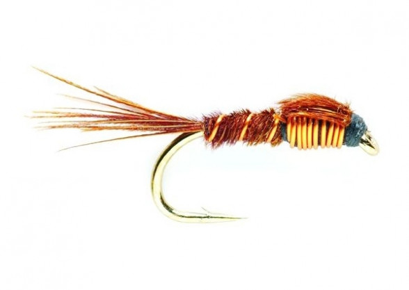 Pheasant Tail Copper Nymphe Eintagsfliegenlarve