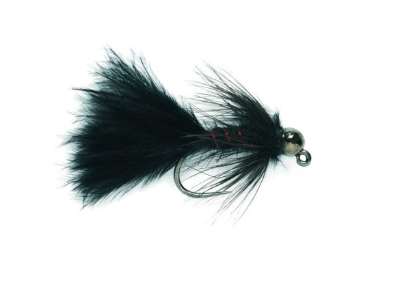 Jig Bugger TN BL black 12 barbless Micro-Streamer - Fulling Mill