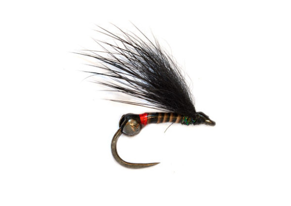 Crostons Kick Back Cormorant BL red Neck 12 Nassfliege barbless - Fulling Mill