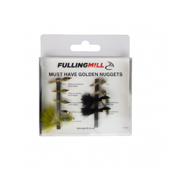 Fulling Mill Must Have Golden Nuggets Selection Fliegenset