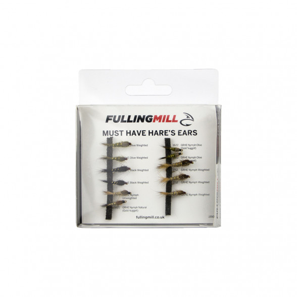 Fulling Mill Must Have Hares Ears Selection Fliegenset