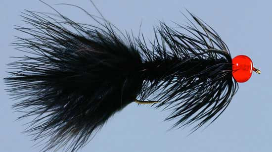 Alaska Hot Bugger Black Size 4 zum Fliegenfischen bei Flyfishing Europe