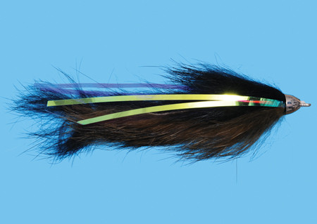 Dali Lama Black/Olive Size 2, Fliege zum Fliegenfischen auf Pazifiklachs & Steelhead bei Flyfishing Europe