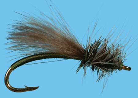 CFC Low Profile Caddis Größe 16, Solitude Sedge & Steinfliegen Trockenfliegen zum Fliegenfischen auf Äschen und Forellen, erhältlich bei Flyfishing Europe