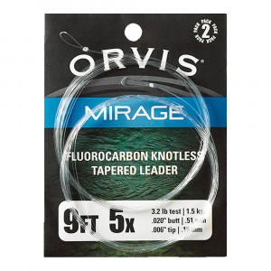 Orvis Mirage Fluorocarbon Leader 2er-Pack Fliegenvorfaecher