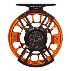 Nautilus X-Series Fliegenrolle XM schwarz orange Rueckseite