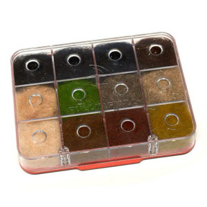 Dubbing Dispenserbox Euro Nymph Flash Selection - Fulling Mill