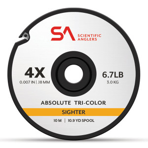 Absolute Tri-Color Sighter Tippet Bissanzeiger-Vorfachmaterial Scientific Anglers