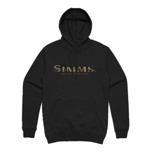 Simms Logo Hoodie Kapuzenpullover black