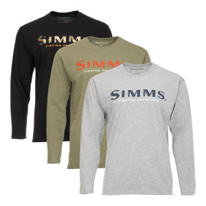 Simms Logo Shirt LS Langarm-Shirt