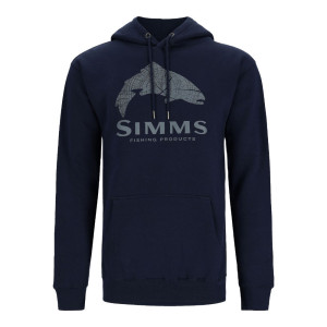 Simms Wood Trout Fill Hoody Kapuzenpullover navy