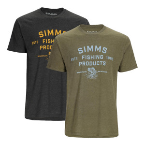 Simms Stacked Logo Bass T-Shirt