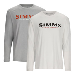 Simms Logo Shirt LS Langarm-Shirt