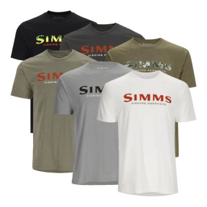 Simms Logo T-Shirt Kurzarm-Shirt