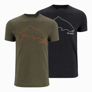 Simms Trout Outline T-Shirt