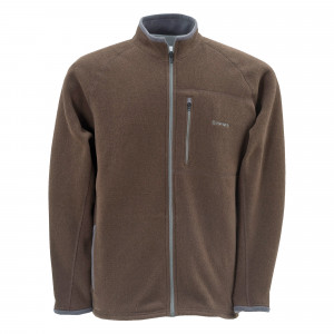 Simms Rivershed Cardigan Fleecejacke reduziert Sonderangebot  zum Fliegenfischen bei Flyfishing Europe